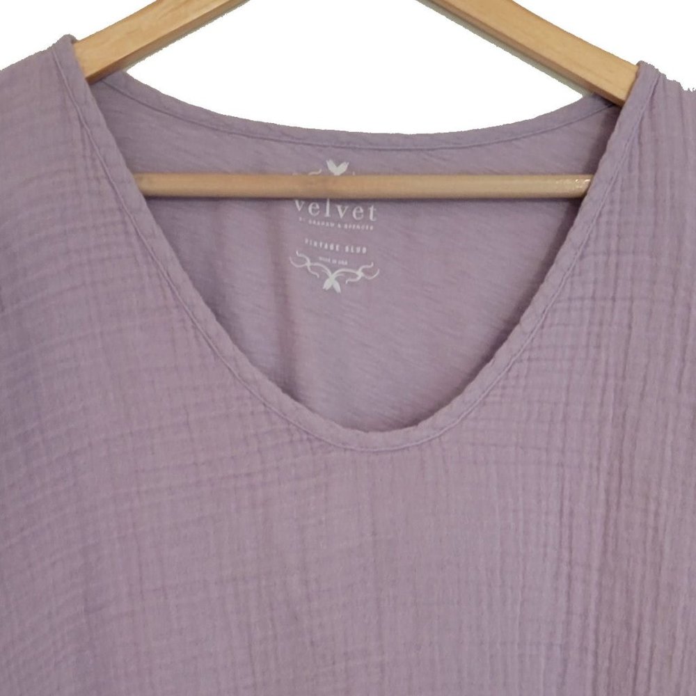 VELVET Louisa Puff Sleeve Top - Medium - Picture 3 of 4